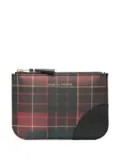 Comme Des Garçons Wallet tartan zip wallet - Red