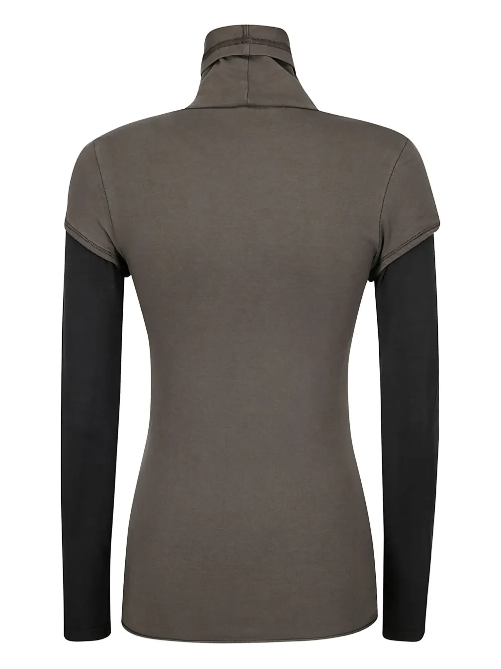 Ottolinger Top met geborduurd logo en col Bruin