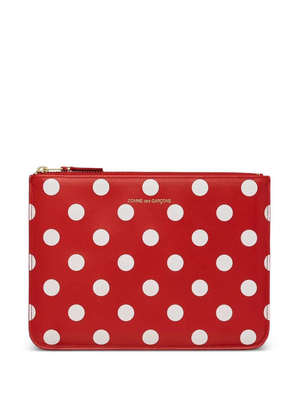 Comme Des Garçons Wallet Portemonnee met stippen Rood