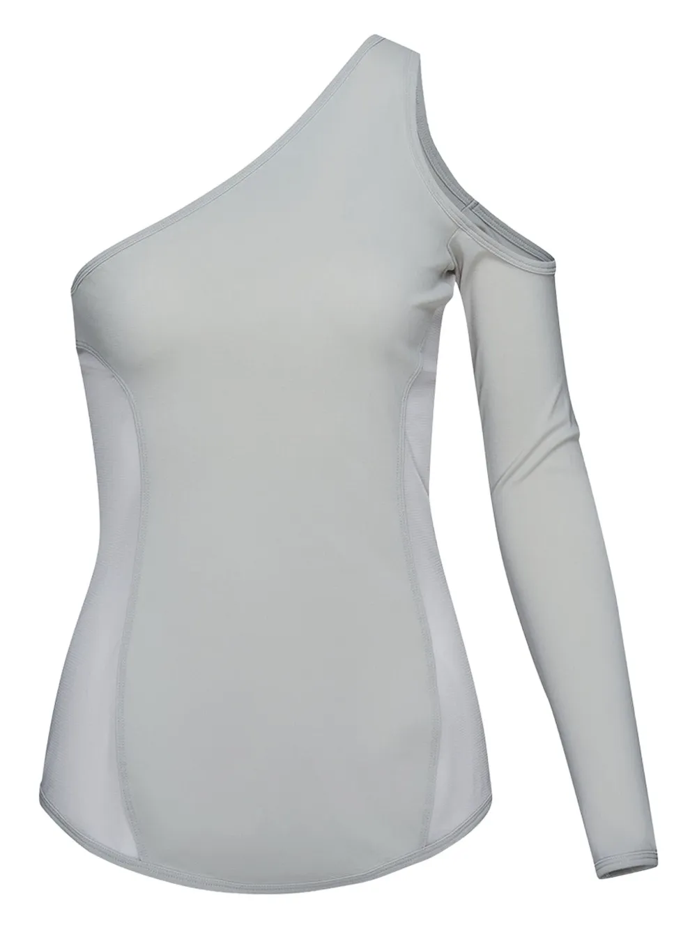 one-shoulder long-sleeve shirt