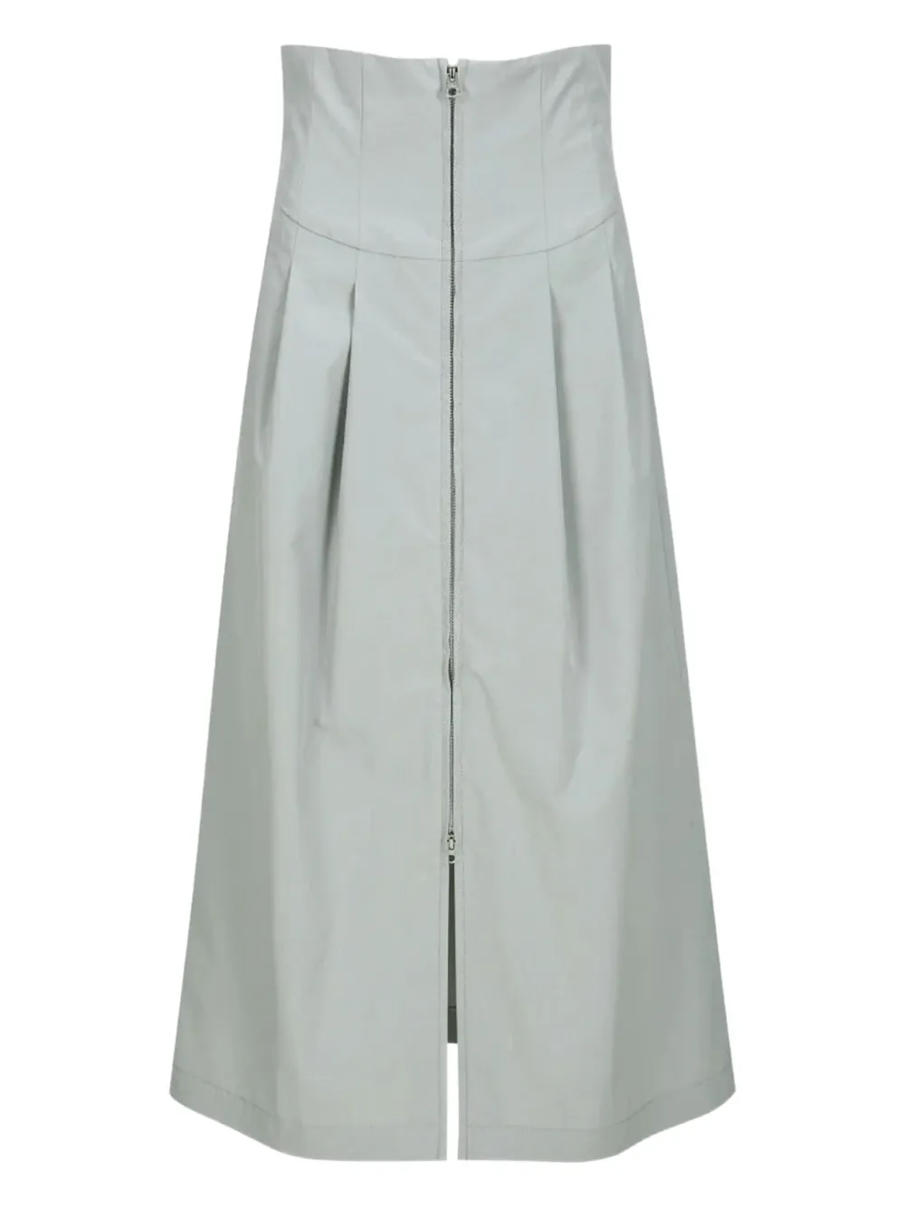 YCH zip-front midi skirt | Grey | Image 1