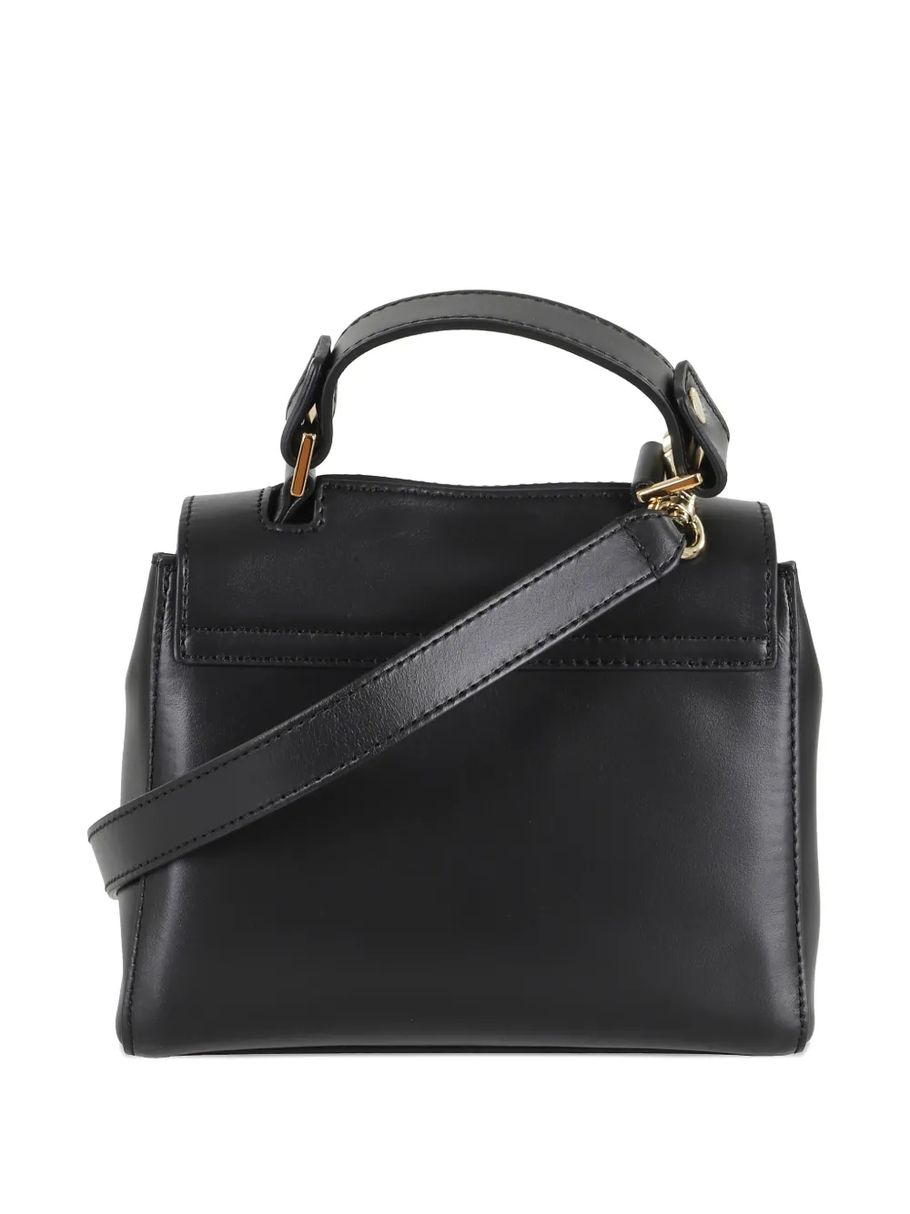 Orciani Sveva Vanity mini-tas met handvat en omslag Zwart