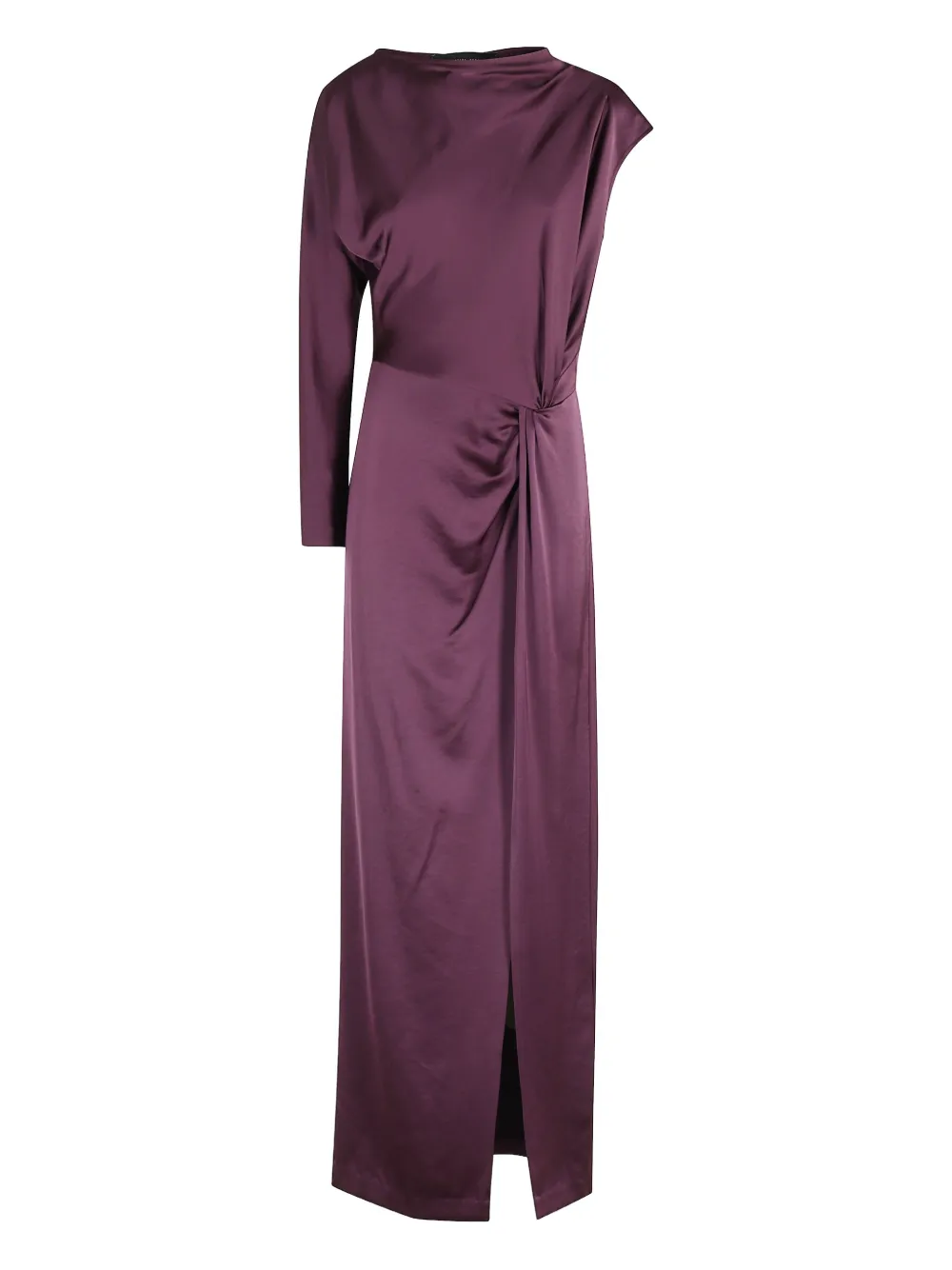Federica Tosi round-neck maxi dress Paars