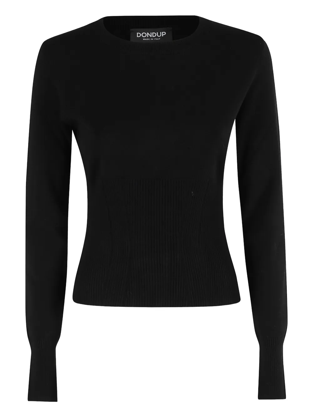 DONDUP ribbed-knit sweater Zwart