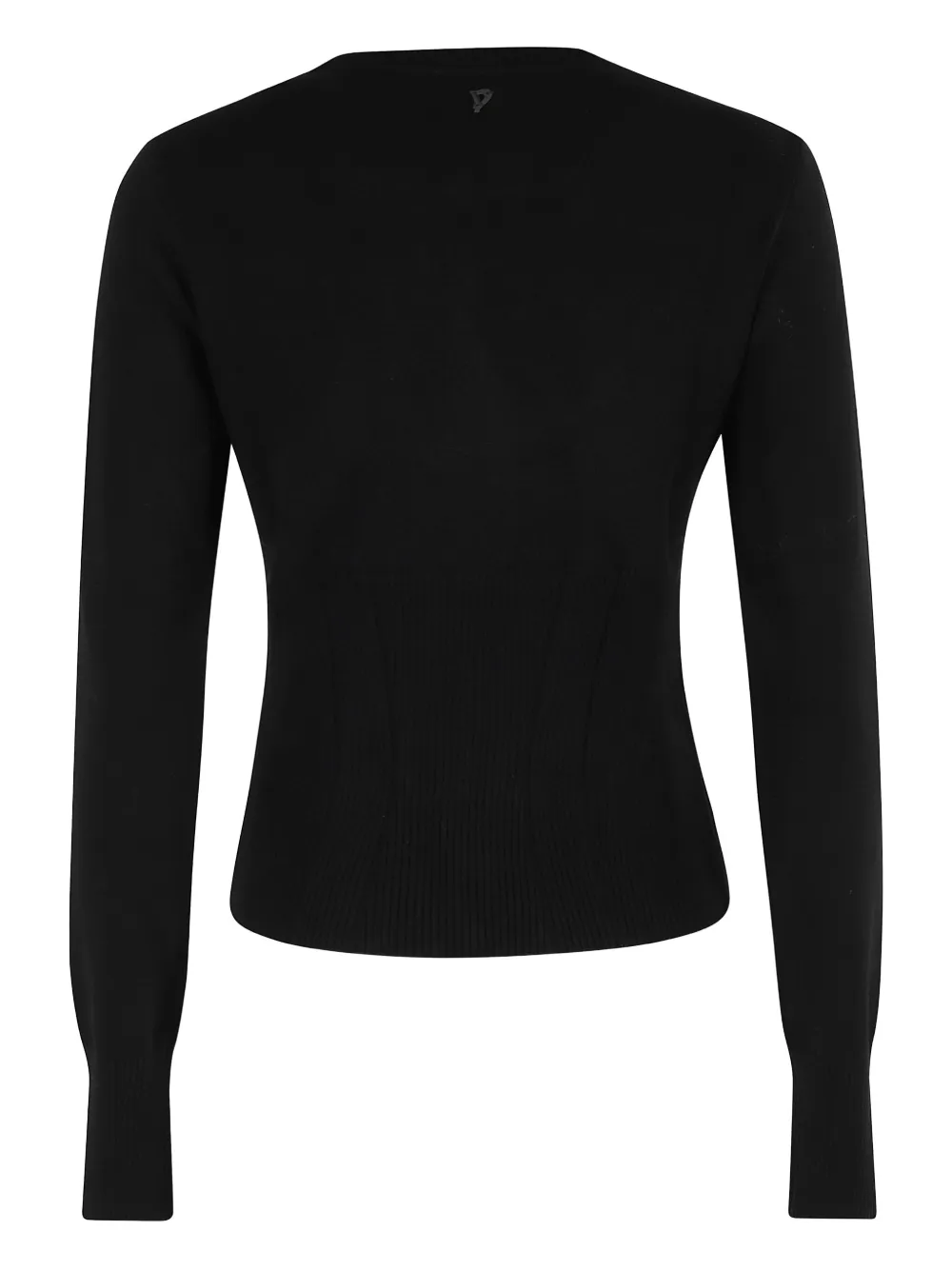 DONDUP ribbed-knit sweater Zwart