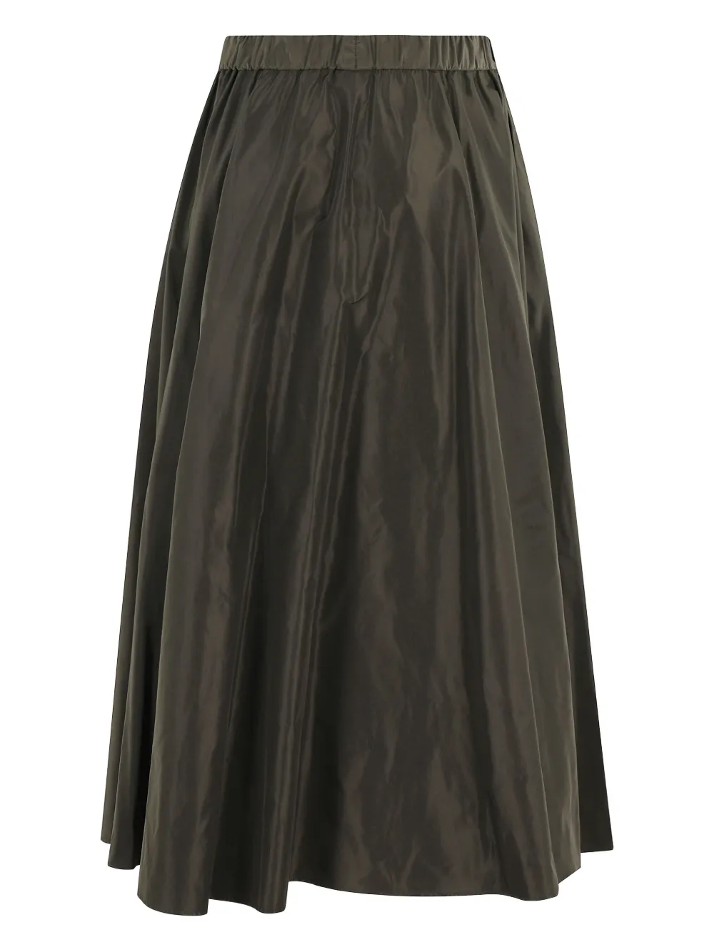 ASPESI elastic-waist flared skirt Groen