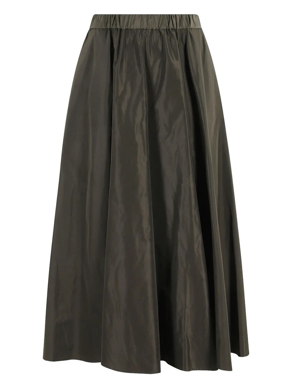 ASPESI elastic-waist flared skirt Groen