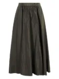 ASPESI elastic-waist flared skirt - Green