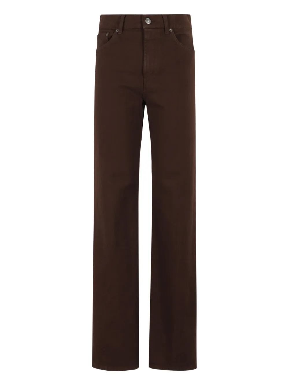 DONDUP brown straight-leg jeans Bruin