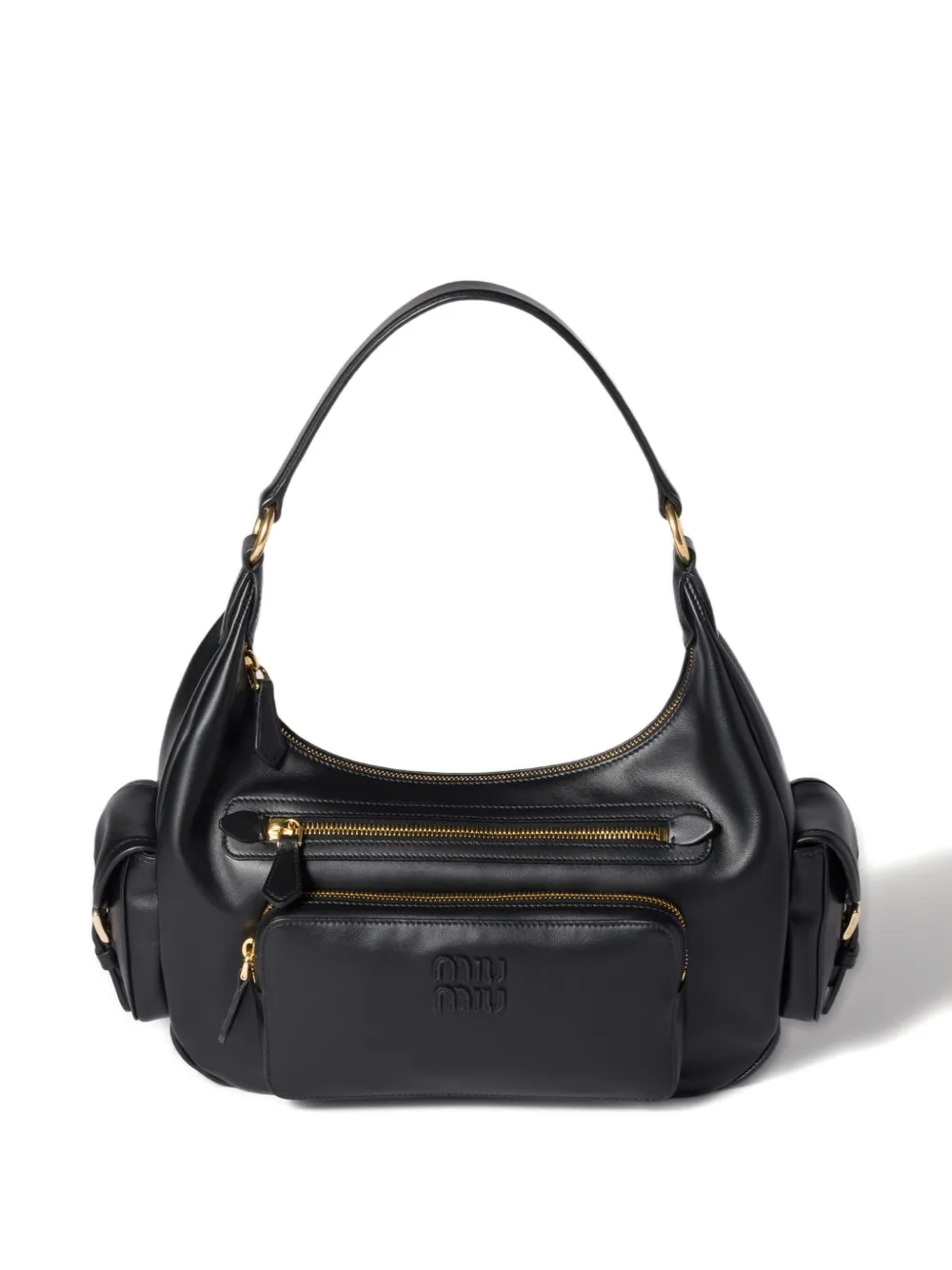 Miu Pocket shoulder bag Zwart