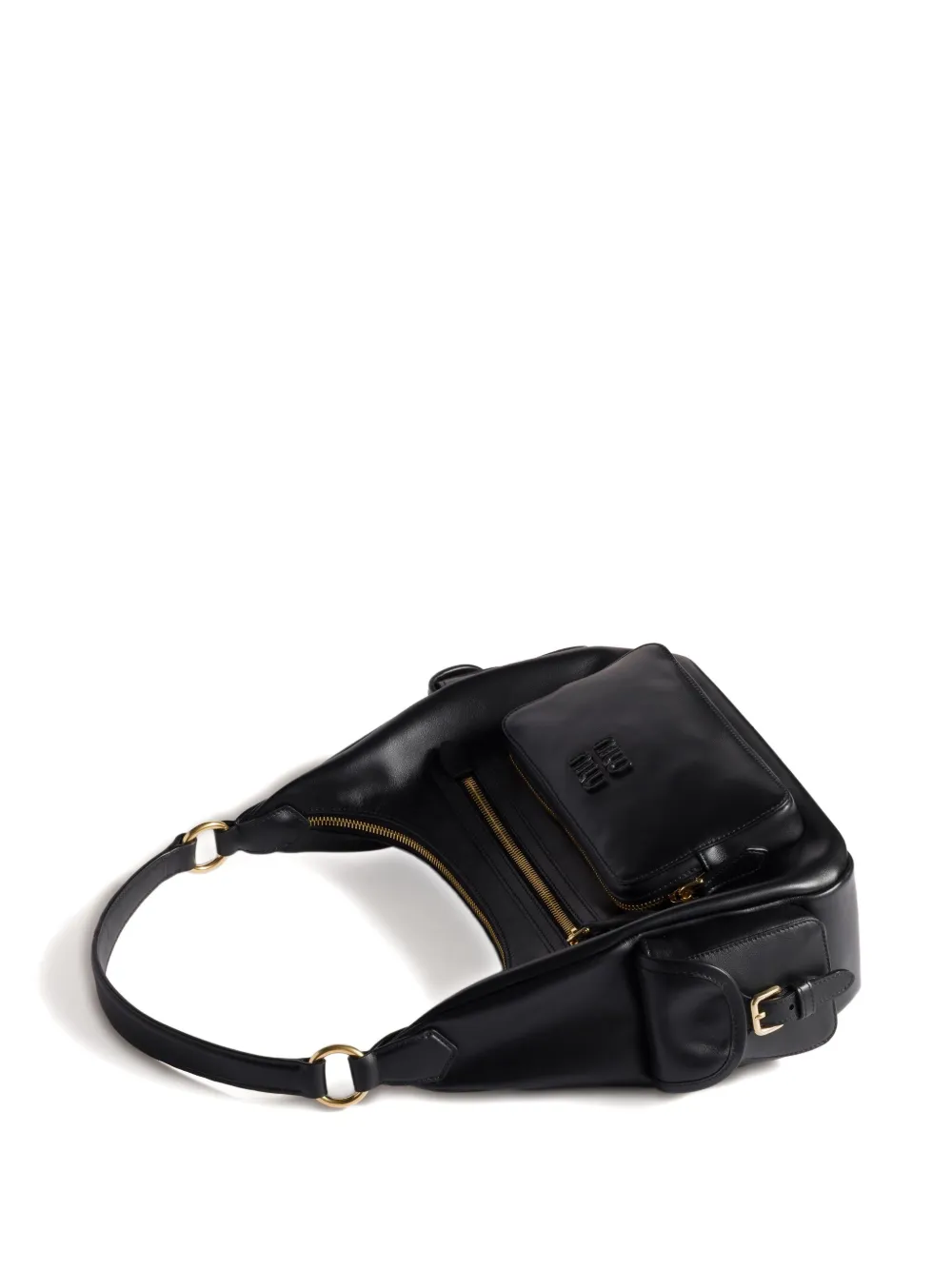 Miu Pocket shoulder bag Zwart