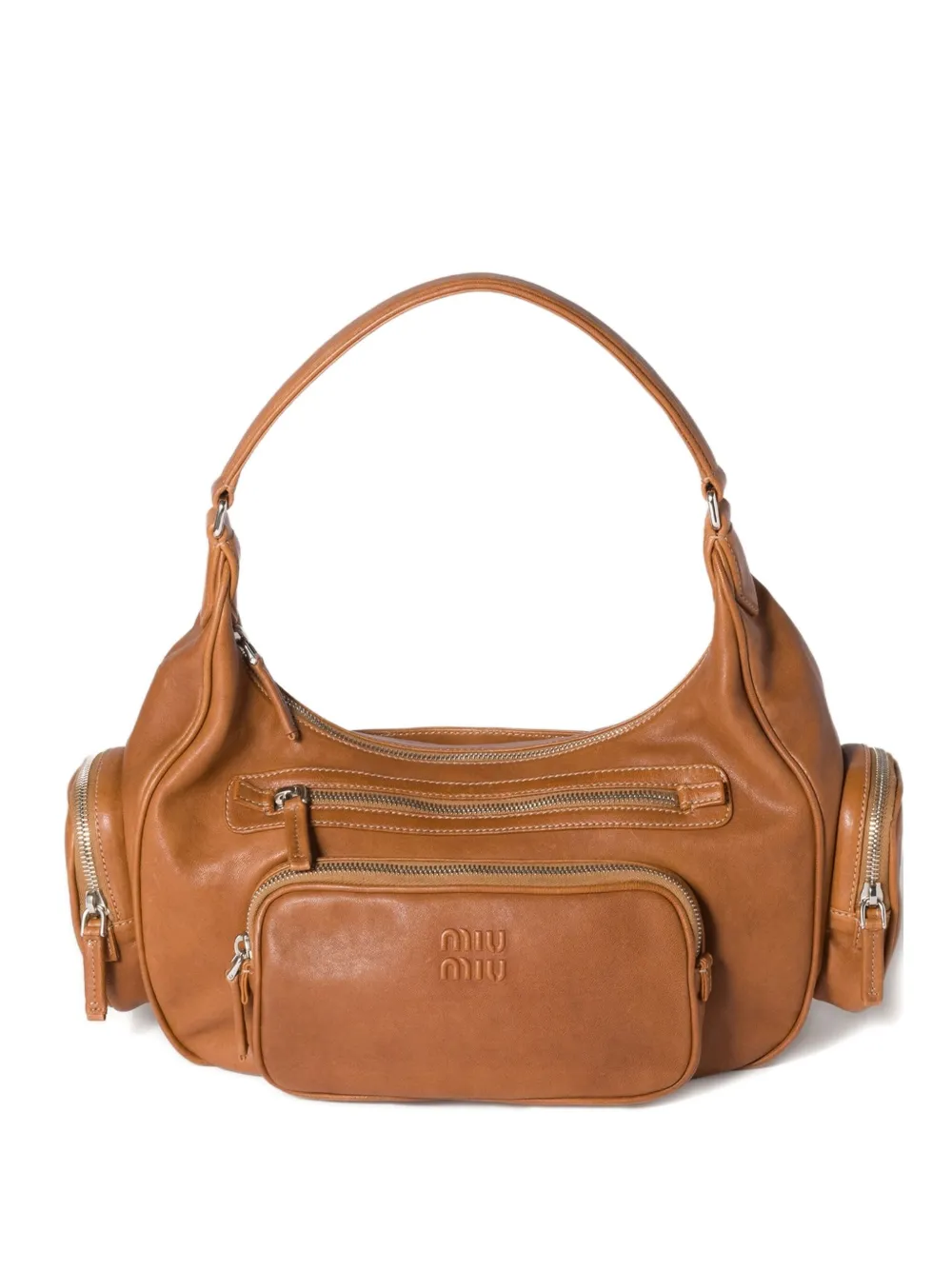 Miu Pocket shoulder bag Bruin