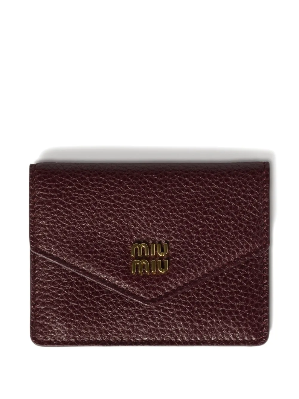 Miu leather card holder Bruin