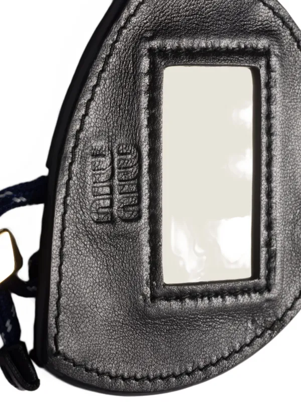 Miu Miu Leather Key Ring Trick | Brown | FARFETCH BE