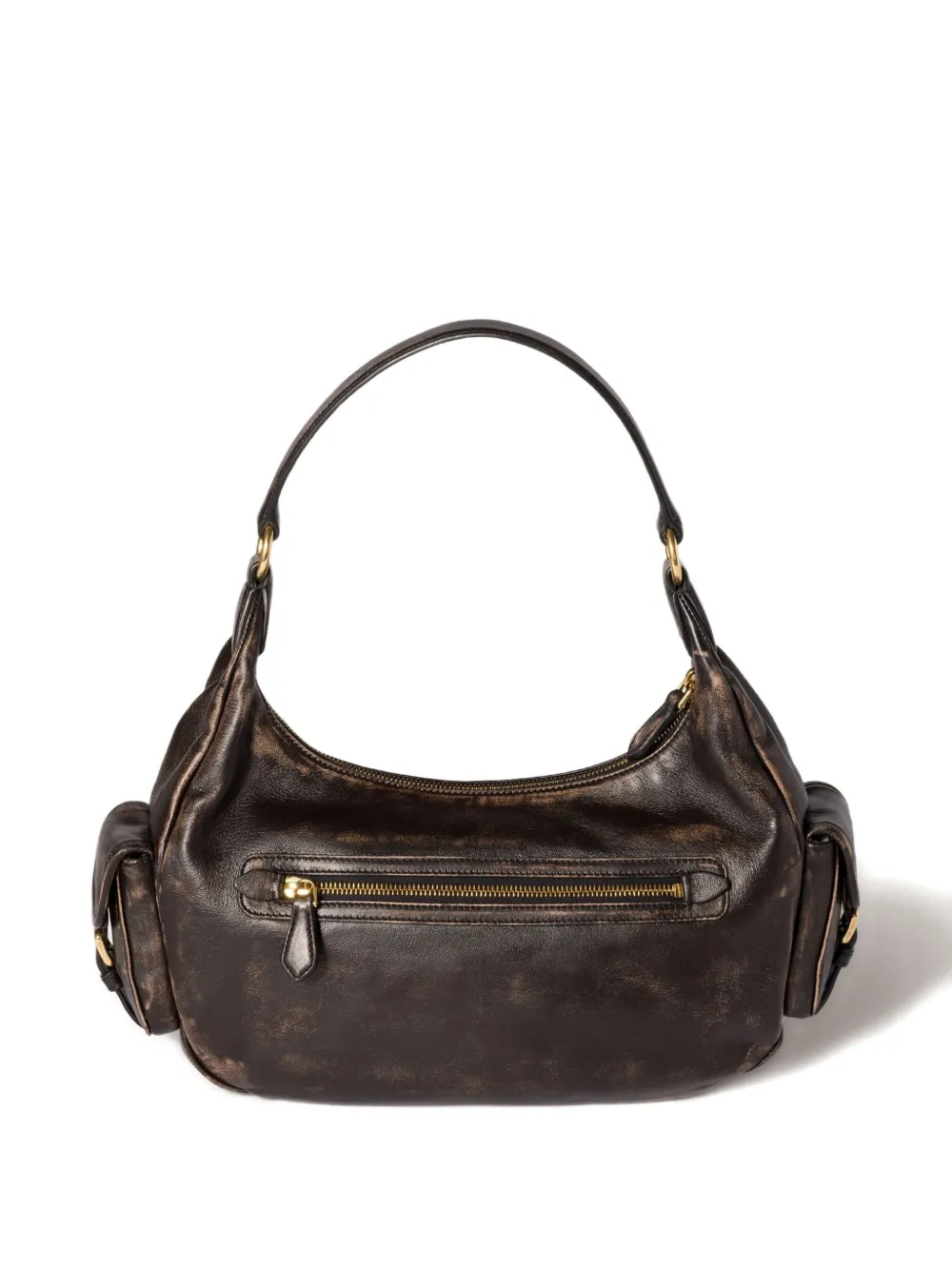 Miu Pocket shoulder bag Bruin