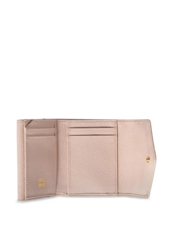 Miu Miu Small Leather Wallet | Pink | FARFETCH