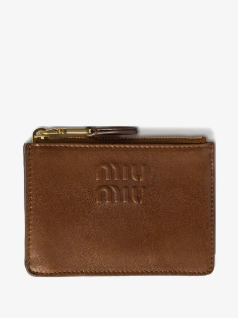 Miu Miu nappa leather card holder