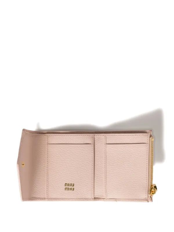 小物 1999FW MIUMIU archive leather wallet Miu Miu - Leather Passport Holder in Black