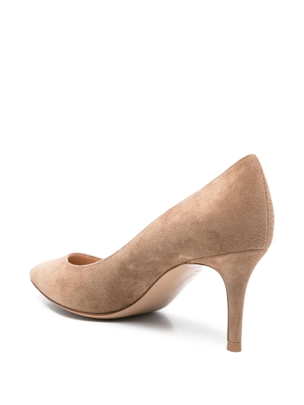 Gianvito Rossi 70mm pointed-toe suede pumps Neutrals