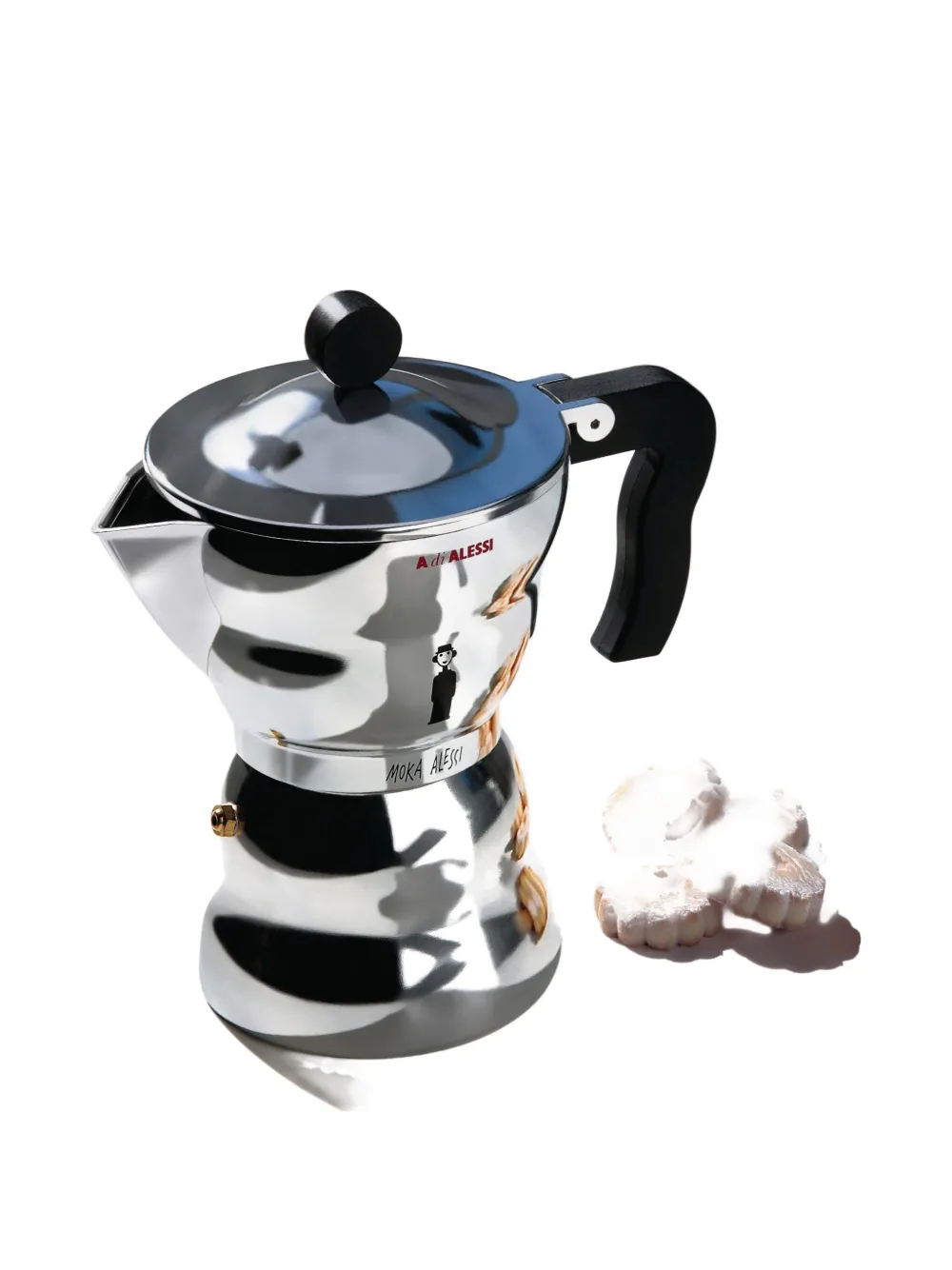 Alessi Moka Espresso Coffee Maker In Silver
