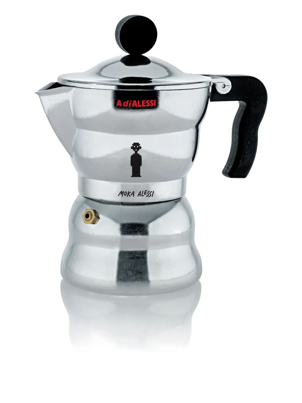 Alessi Moka Espresso Coffee Maker In Silver