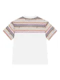 Missoni Kids zigzag pocket T-shirt - White