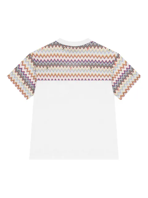 Missoni Kids zigzag pocket T-shirt