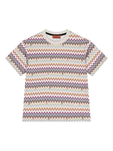 Missoni Kids zigzag-pattern T-shirt