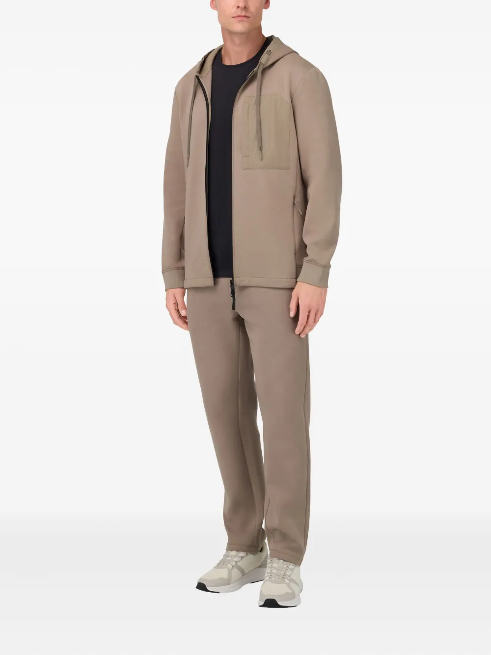 Boggi Milano Sweater met rits - Beige