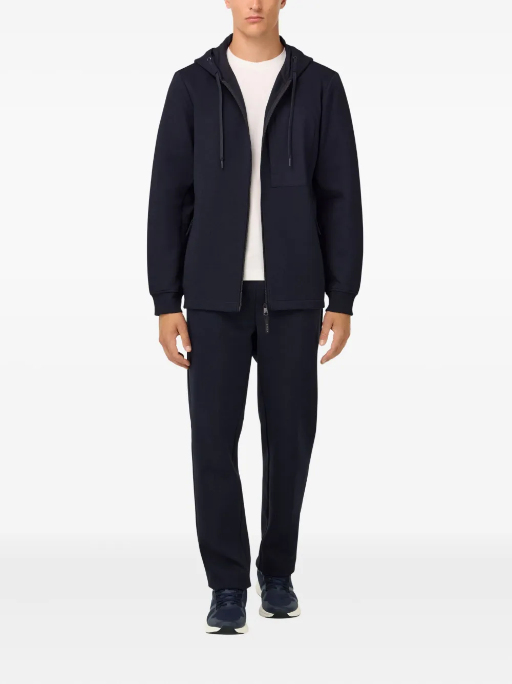 Boggi Milano Sweater met rits - Blauw