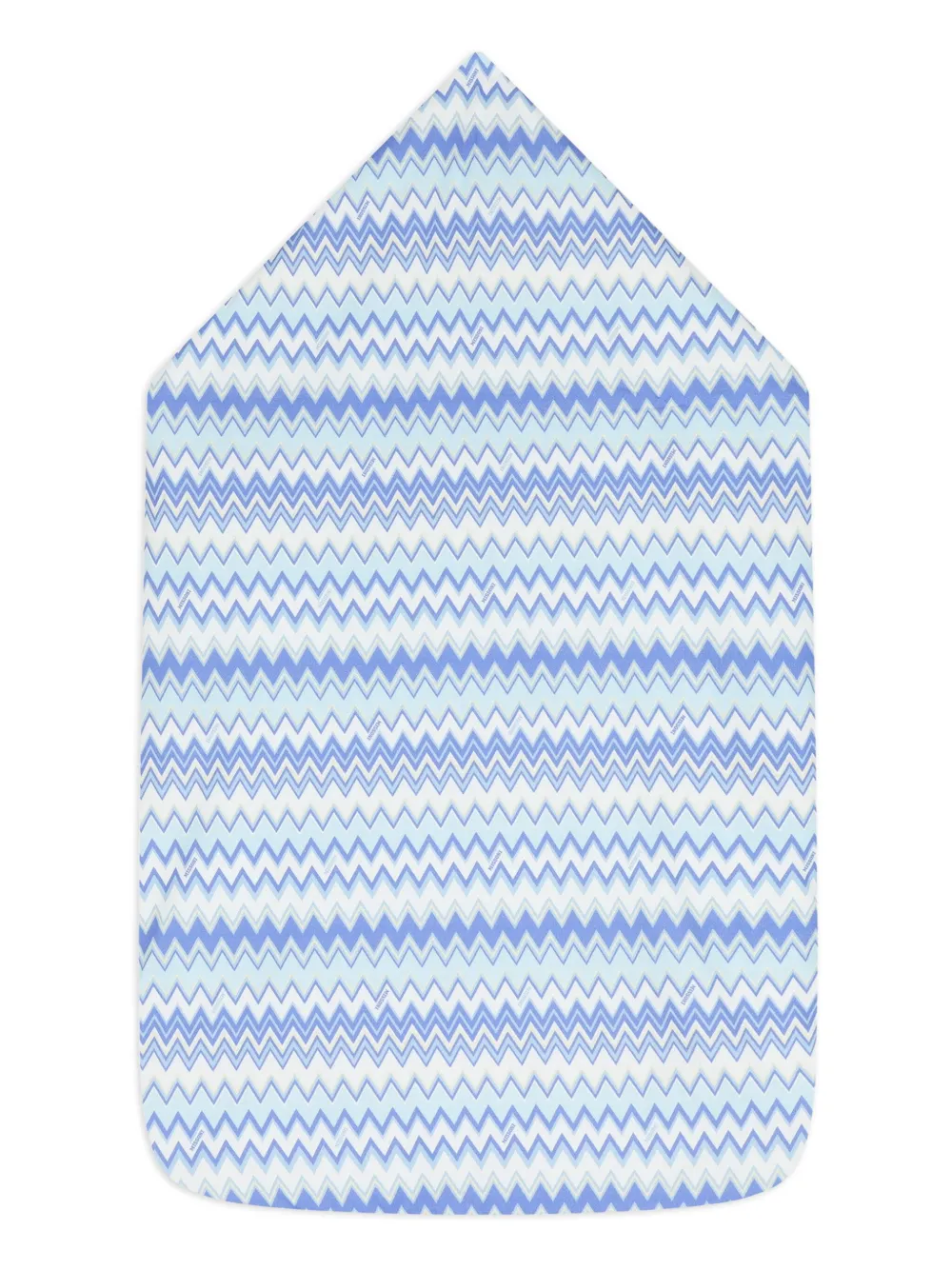 Missoni Kids Slaapzak met capuchon en zigzag-patroon Blauw