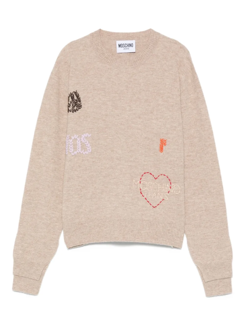embroidered-logo sweater