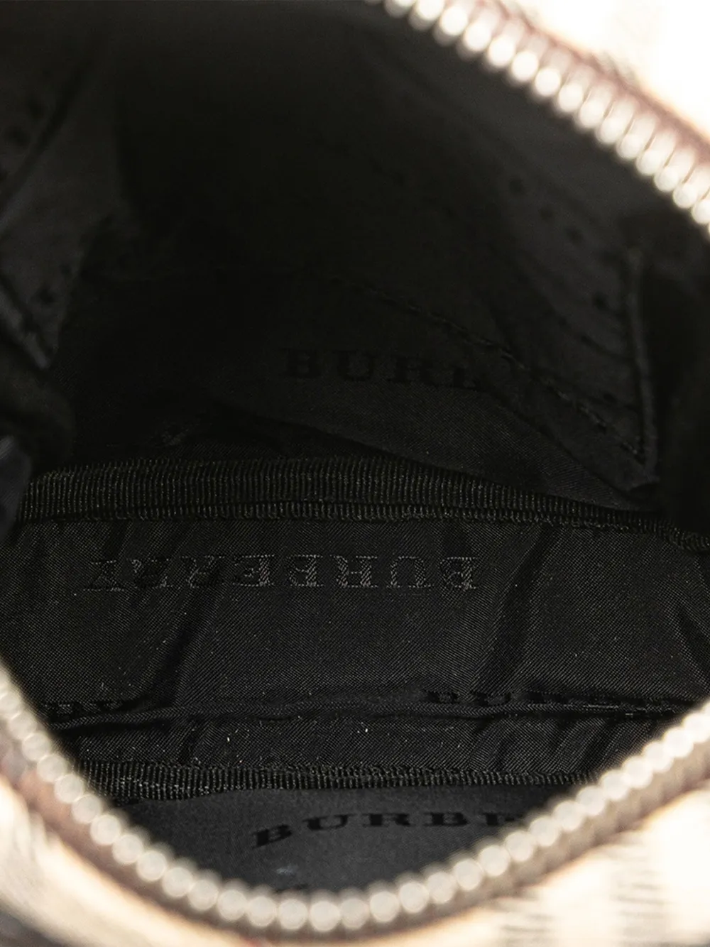 Pre-owned Burberry 2000-2017 House Check Canvas Crossbody Bag In Brown