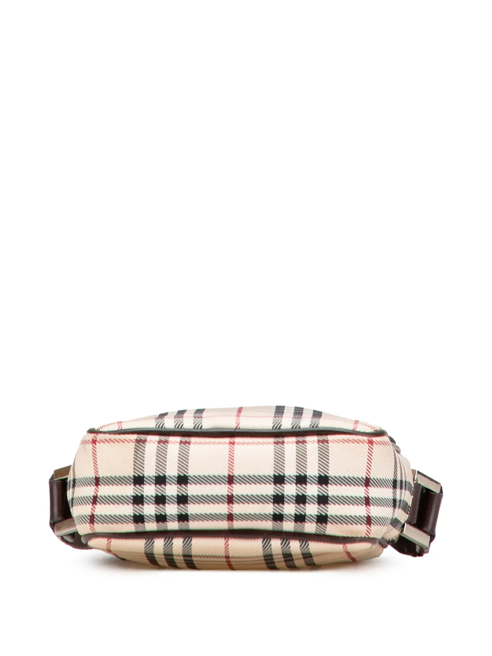 Pre-owned Burberry 2000-2017 House Check Canvas Crossbody Bag In Brown