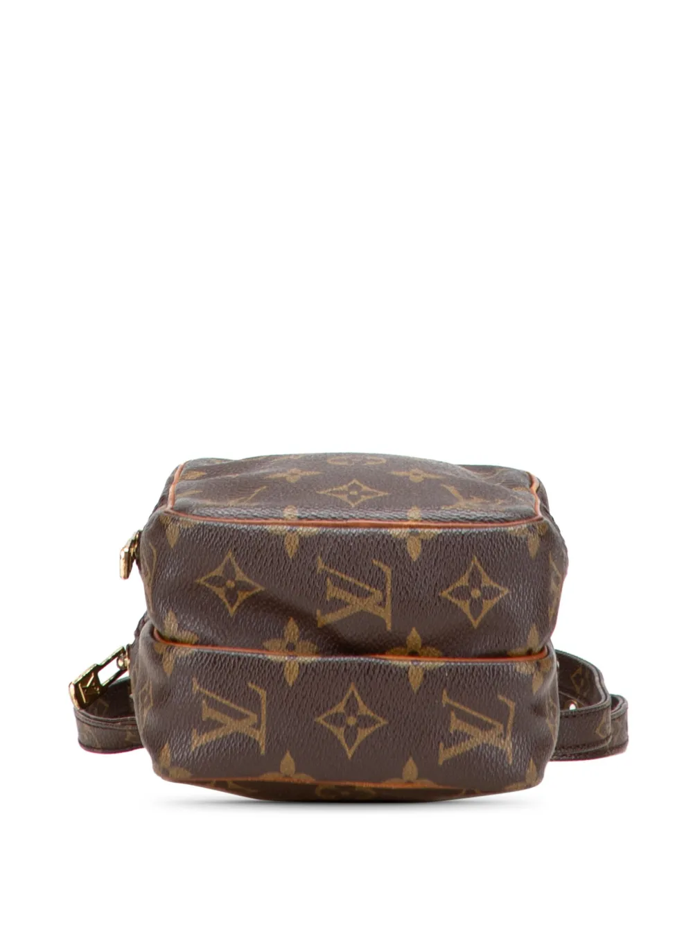 Pre-owned Louis Vuitton 1997 Monogram Mini Amazone Crossbody Bag In Brown