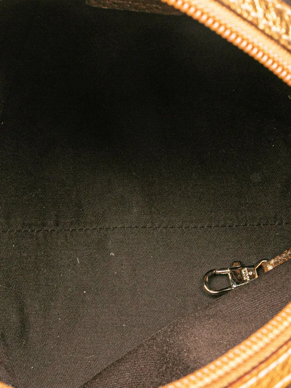 Pre-owned Gucci 2000-2015 Small Gg Canvas Punch Tote Bag In Brown