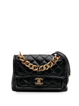 VINTAGE シャネル クロスボディバッグ ブラック 1980s Vintage Chanel CC Black Crossbody Flap Bag | eBay