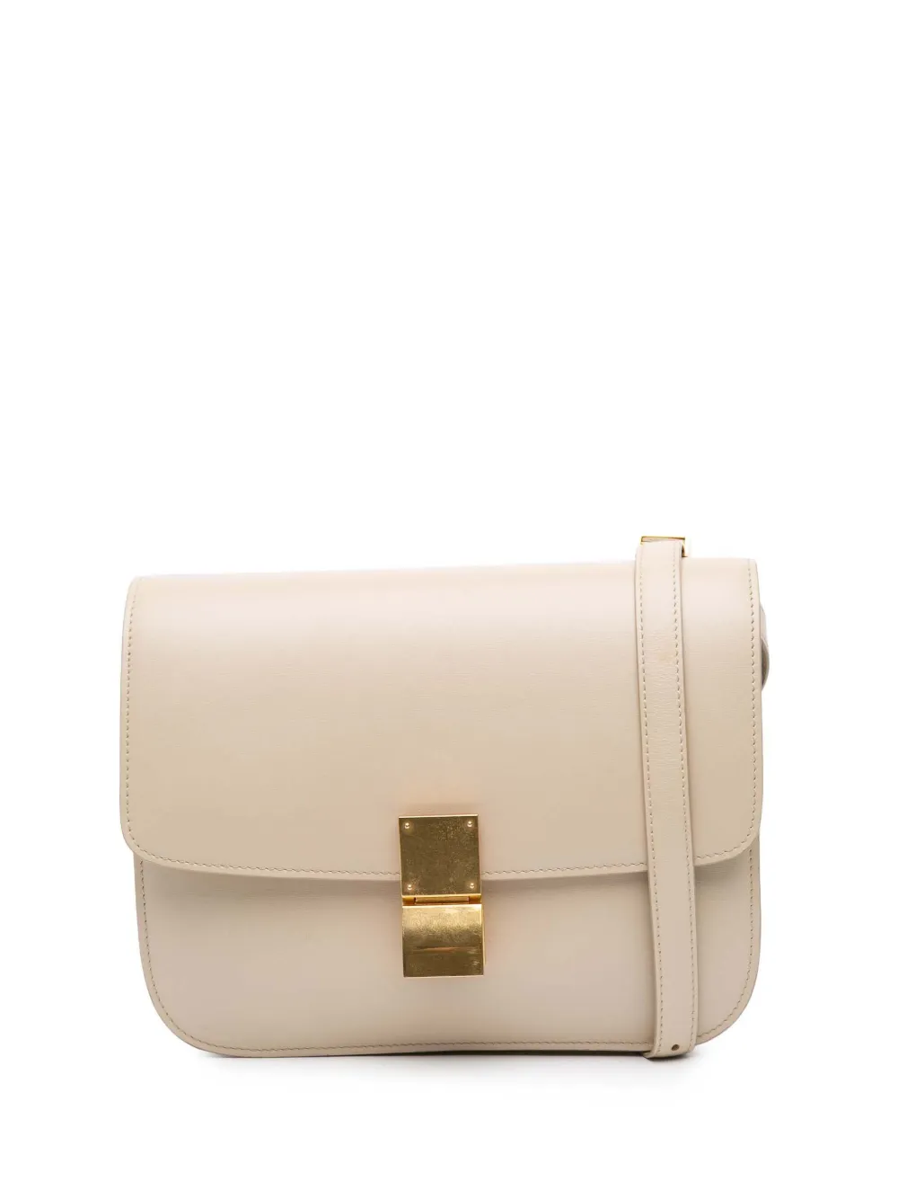 Céline Pre-Owned 2019 Medium Calfskin Classic Box crossbody bag - Marrone