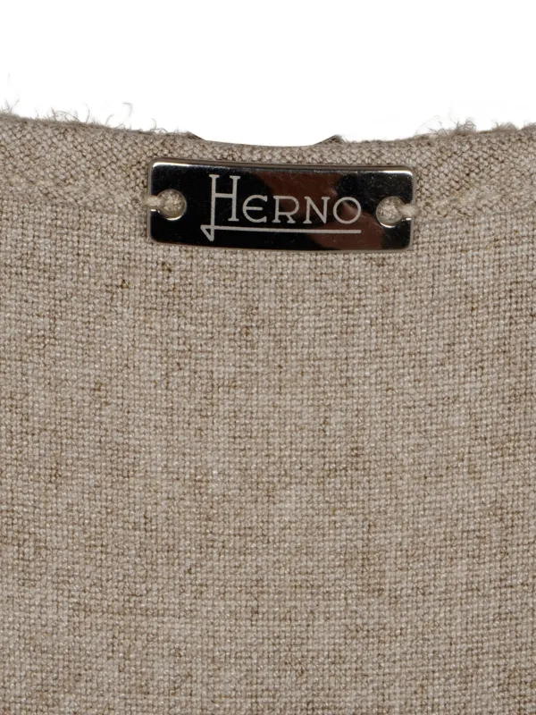 Herno サイドタイ Vネックトップ | ニュートラル | FARFETCH JP