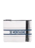 Christian Dior Pre-Owned 2022 Limited Edition Bilum Trompe Loeil Canvas 30 Montaigne Pochette pouch - White