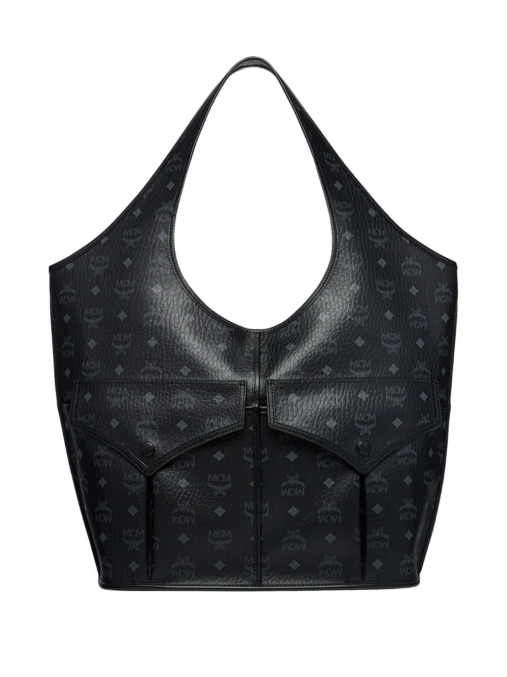 MCM Aren Mama Visetos ハンドバッグ - ブラック MCM Aren Mama Visetos ハンドバッグ - ブラック
