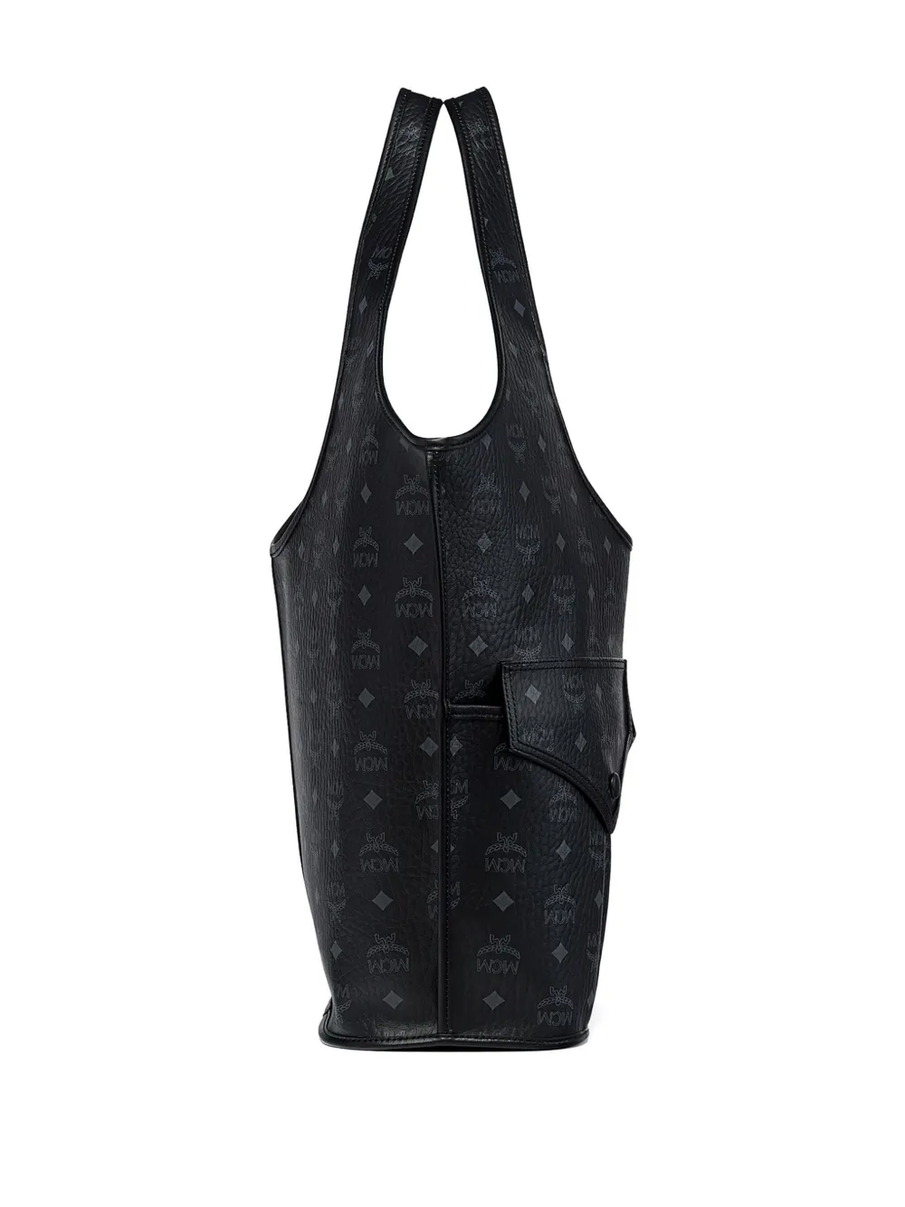 MCM Aren Mama Visetos shopper met patroon Zwart