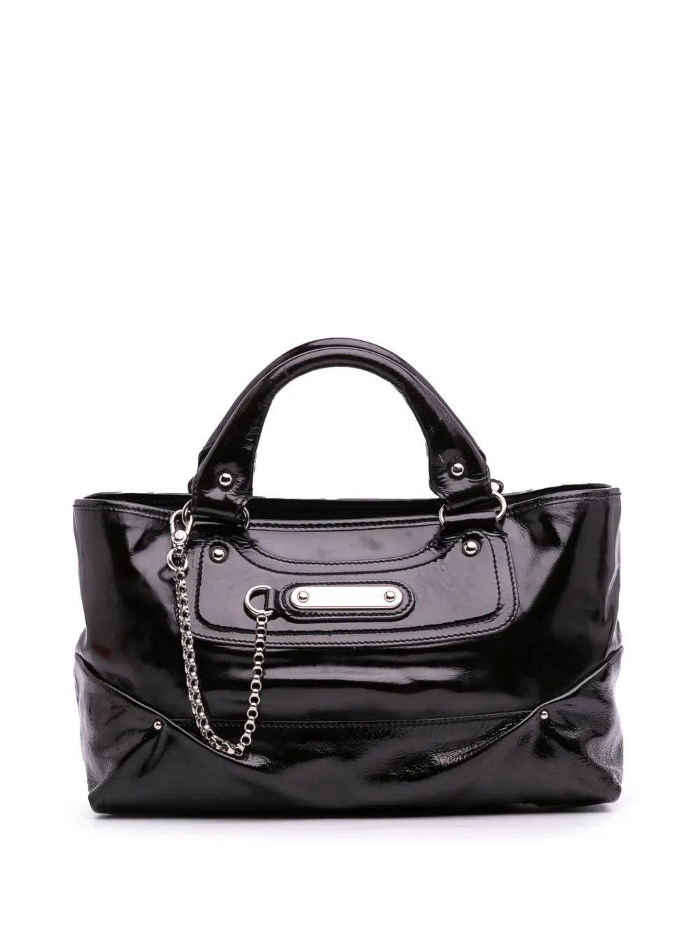 Celine Pre-Owned 2018-2025 Patent Boogie handbag | Black | Image 1