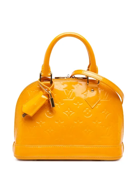 Louis Vuitton Pre-Owned Borsa a tracolla Alma BB in pelle Vernis con monogramma 2012