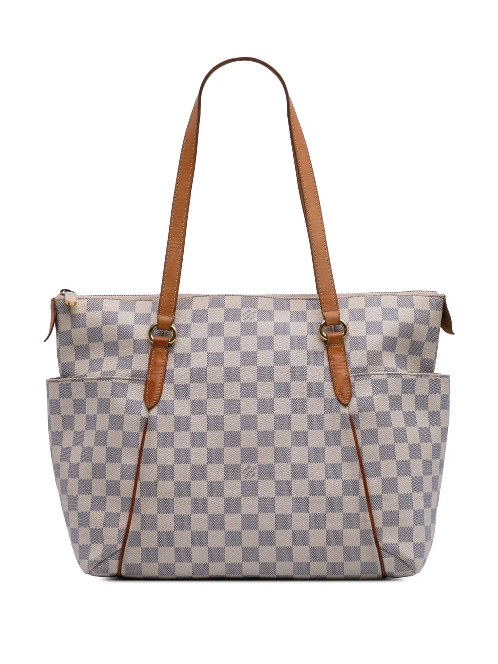 Louis Vuitton Pre-Owned 2011 Damier Azur Totally MM tote bag - ホワイト Louis Vuitton Pre-Owned 2011 Damier Azur Totally MM tote bag - ホワイト