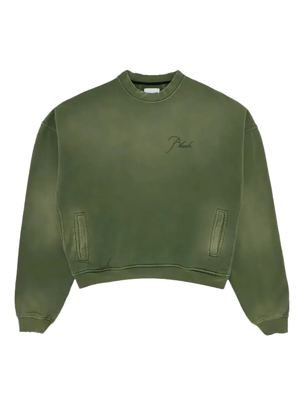 RHUDE crew neck sweater | Green | Image 1
