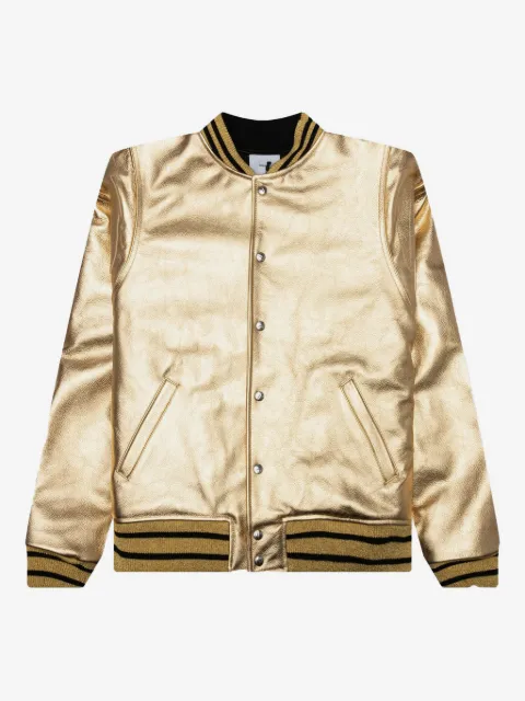 RHUDE leather "Gold" bomber jacket