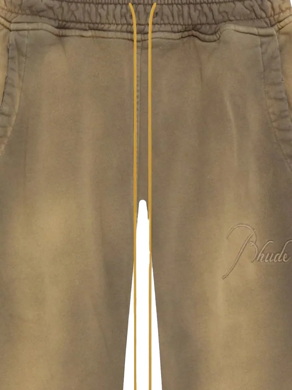 Rhude Drawstring Track Pants In Brown