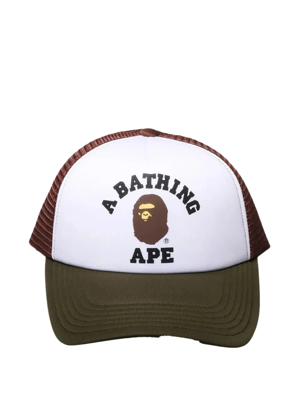 A BATHING APE® College "Olive" cap - ブラウン A BATHING APE® College "Olive" cap - ブラウン