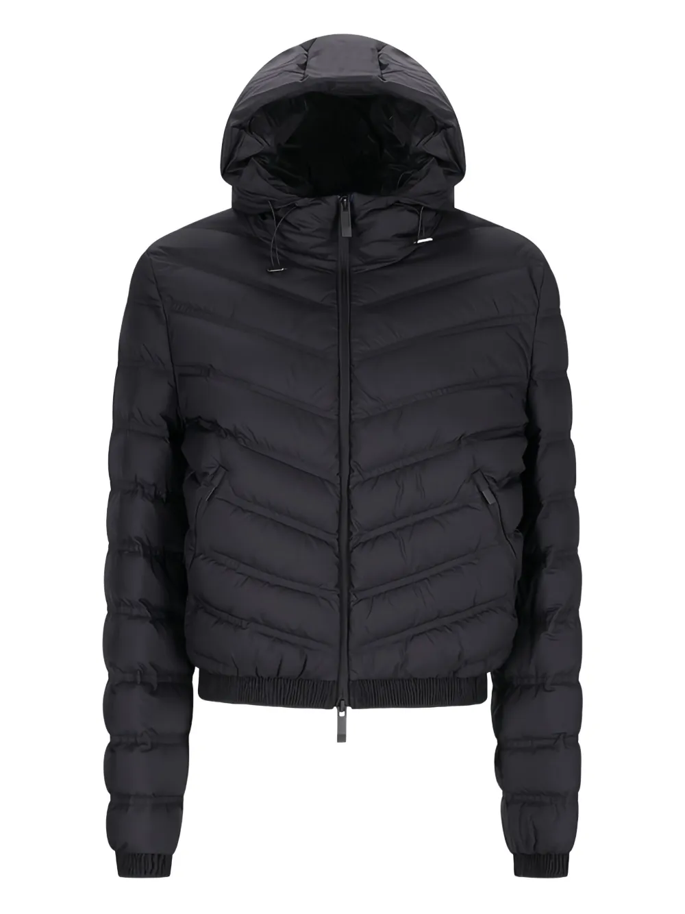 hooded quilted jacket